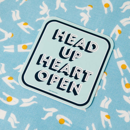 Head Up Heart Open Vinyl Decal Sticker
