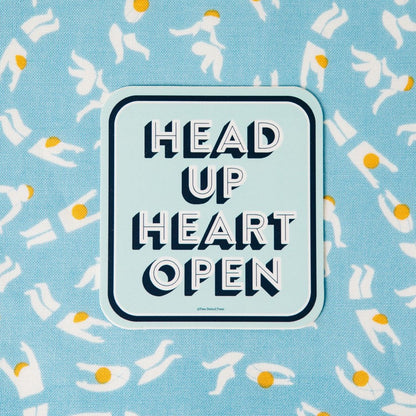 Head Up Heart Open Vinyl Decal Sticker