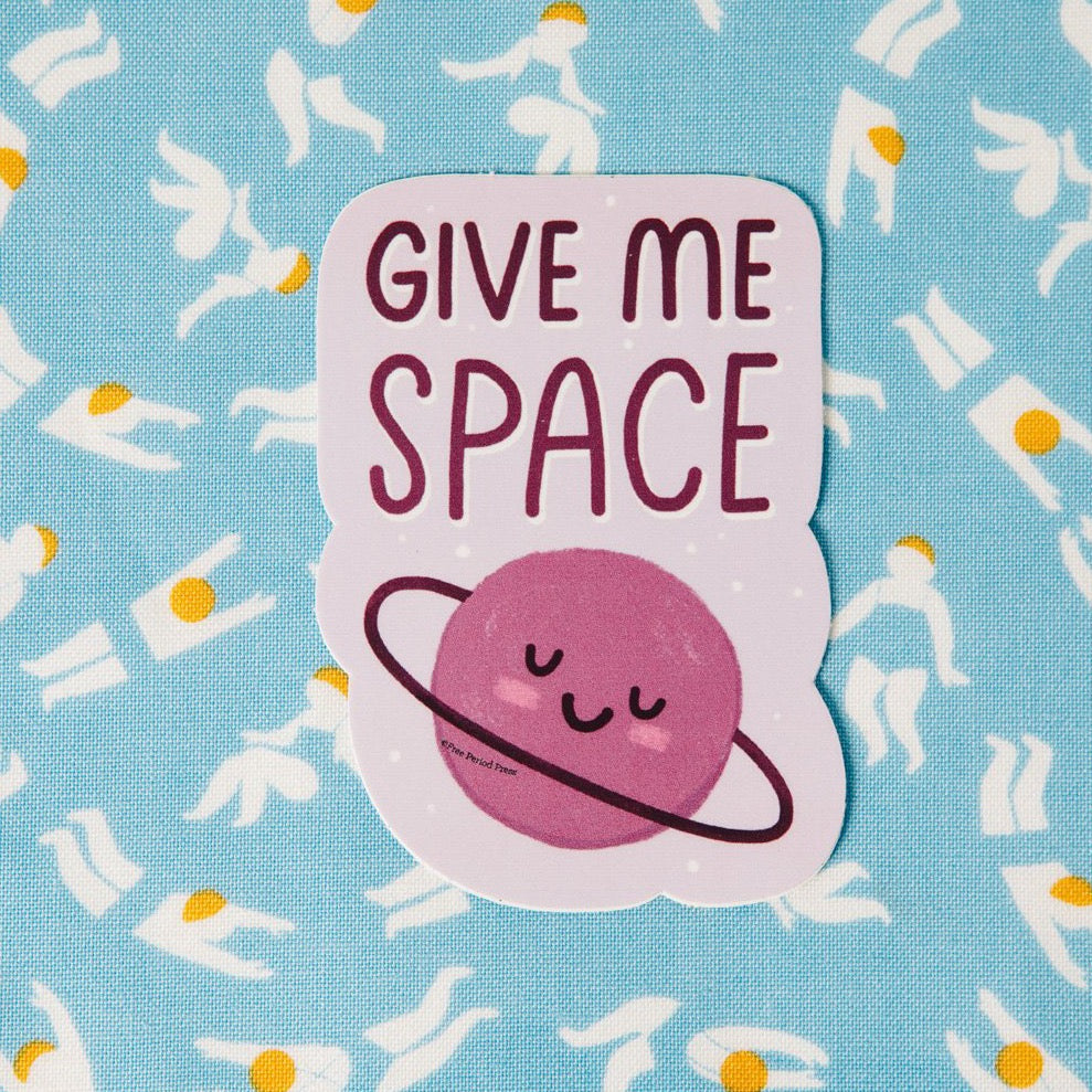 Give Me Space Planet Vinyl Decal Sticker