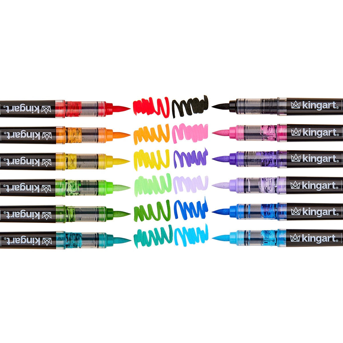 PRO Acrylic Paint Brush Pens - 12 Classic Colors