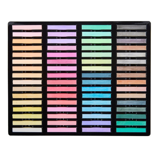 Square Chalk Pastels - 64 Colors