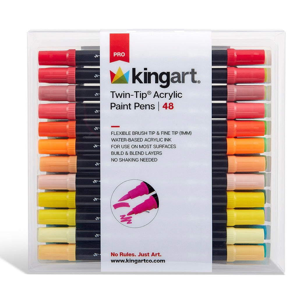 PRO Twin-Tip™ Acrylic Paint Pens - 48 Colors
