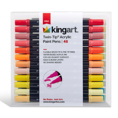 PRO Twin-Tip™ Acrylic Paint Pens - 48 Colors