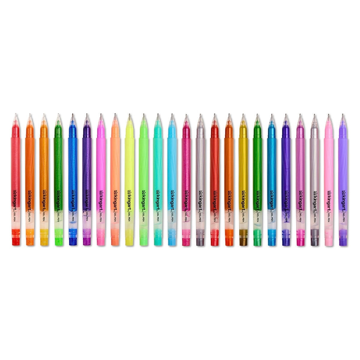 Gel Pens Variety Pack - Glitter, Metallic & Pastel Colors - 24 pc
