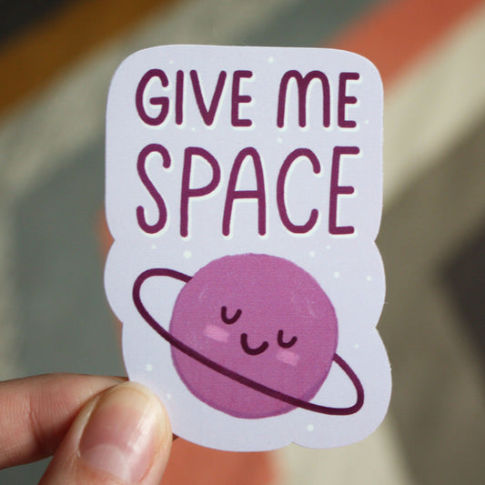Give Me Space Planet Vinyl Decal Sticker