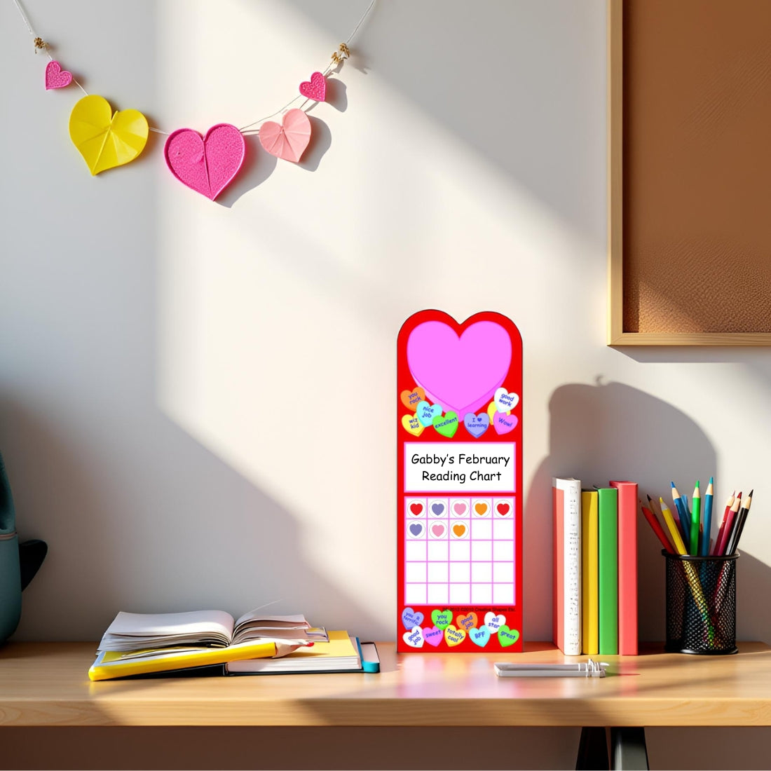 SHAPES ETC. Personal Incentive Chart - Heart