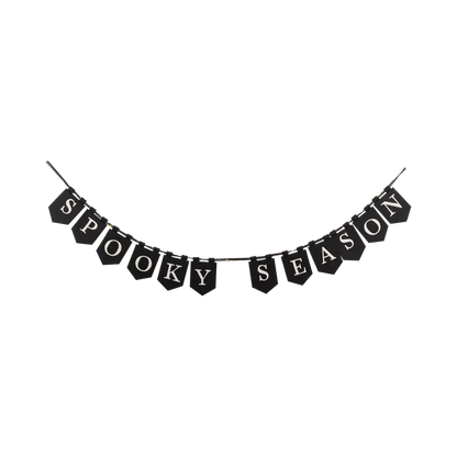Spooky Season Lighted Banner