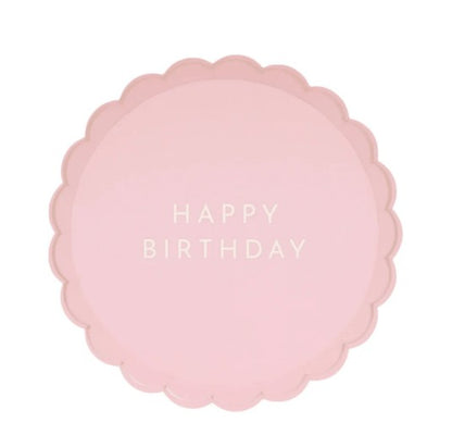 Petal Pink Signature Happy Birthday Small Plates