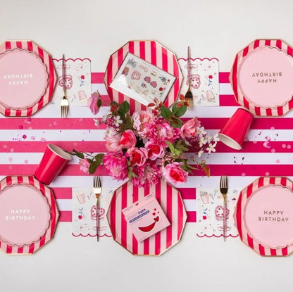 Petal Pink Signature Happy Birthday Small Plates