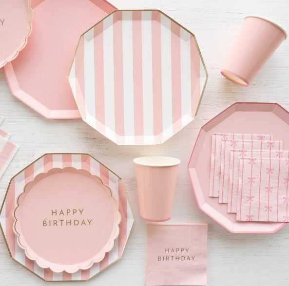 Petal Pink Signature Happy Birthday Cocktail Napkins
