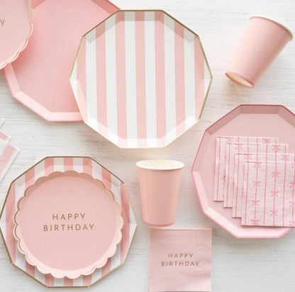 Petal Pink Signature Happy Birthday Cocktail Napkins