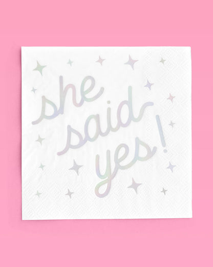 Engaged Era Napkins - 25 foil napkins