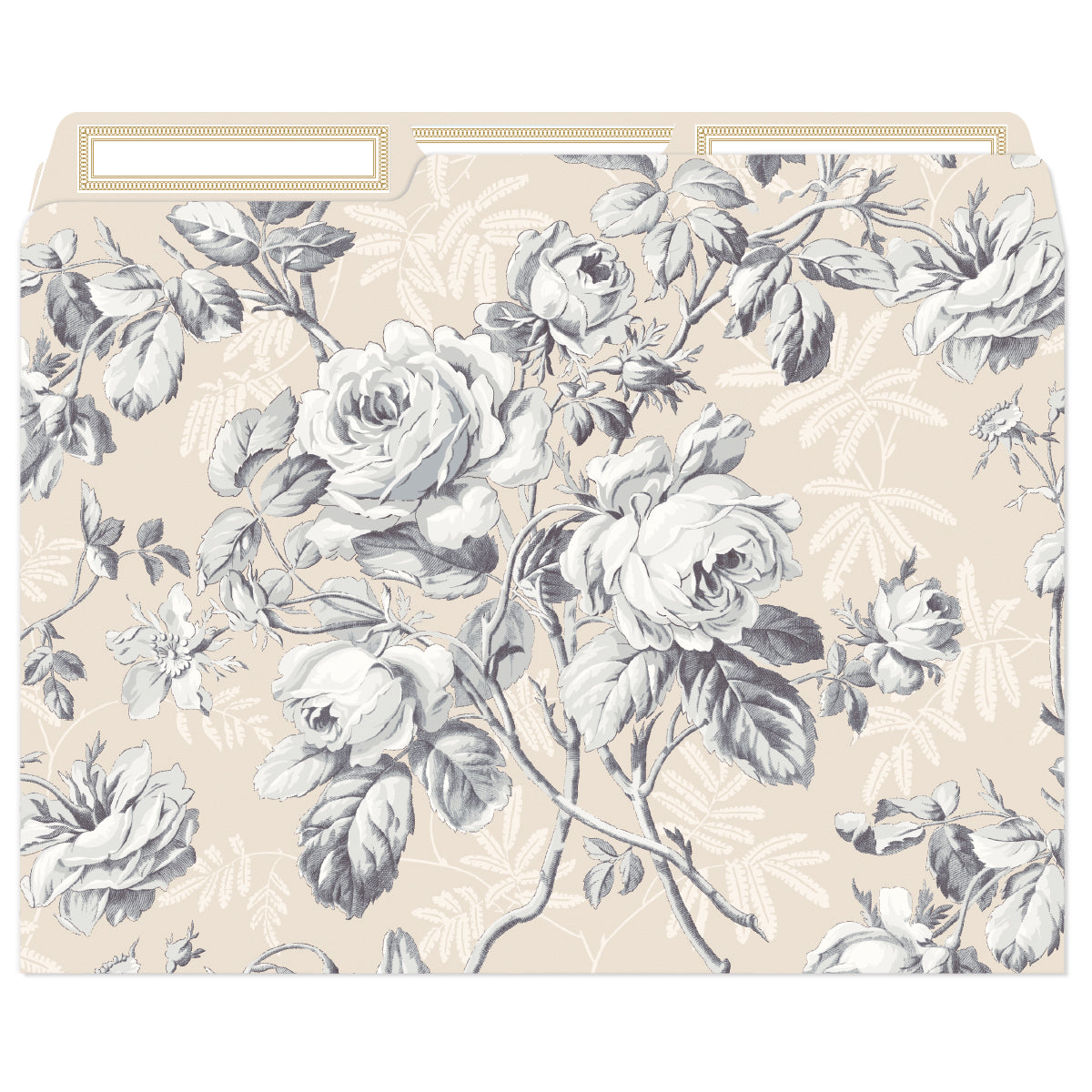 Faded Rose File Folders