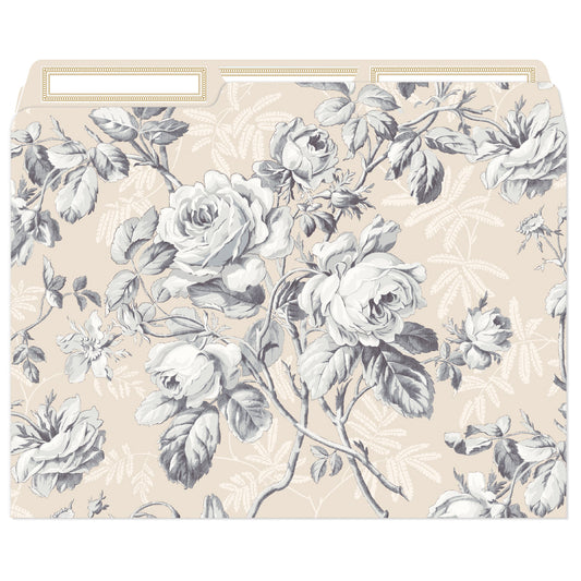 Faded Rose File Folders