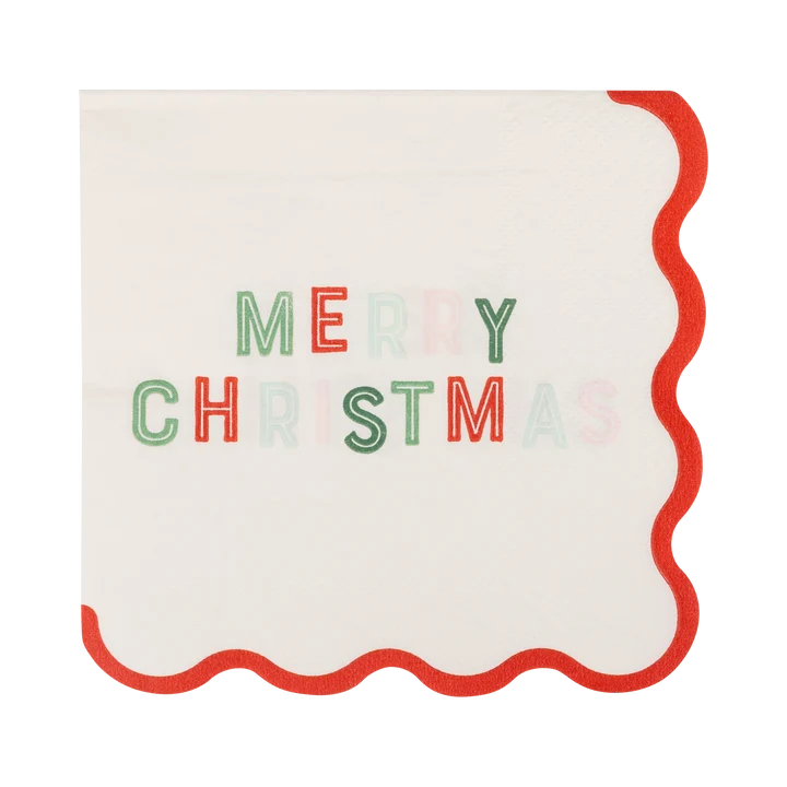 Merry Christmas Cocktail Napkin