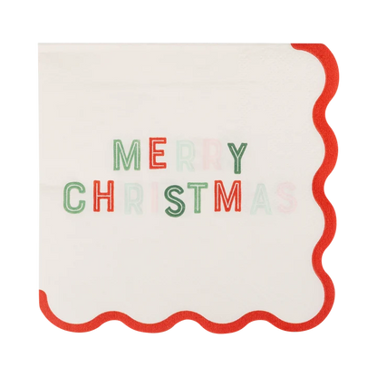 Merry Christmas Cocktail Napkin