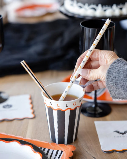 Happy Halloween Reusable Straws