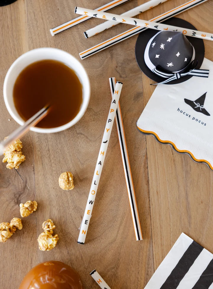Happy Halloween Reusable Straws