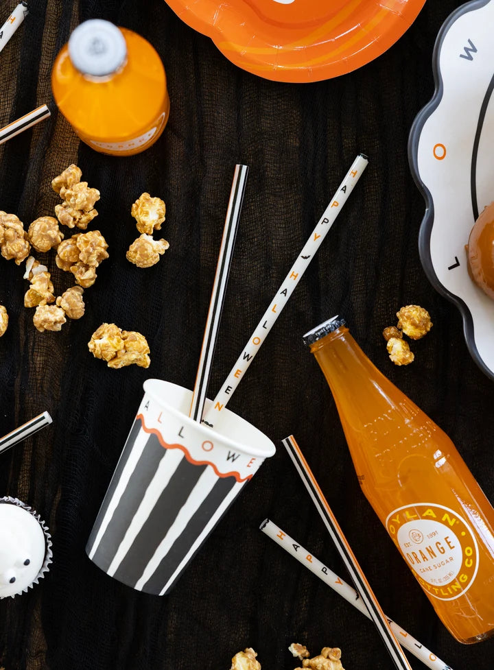 Happy Halloween Reusable Straws