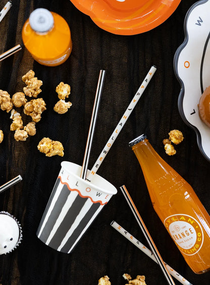 Happy Halloween Reusable Straws
