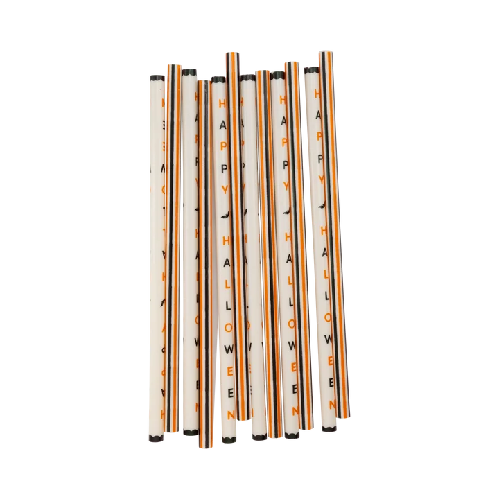 Happy Halloween Reusable Straws