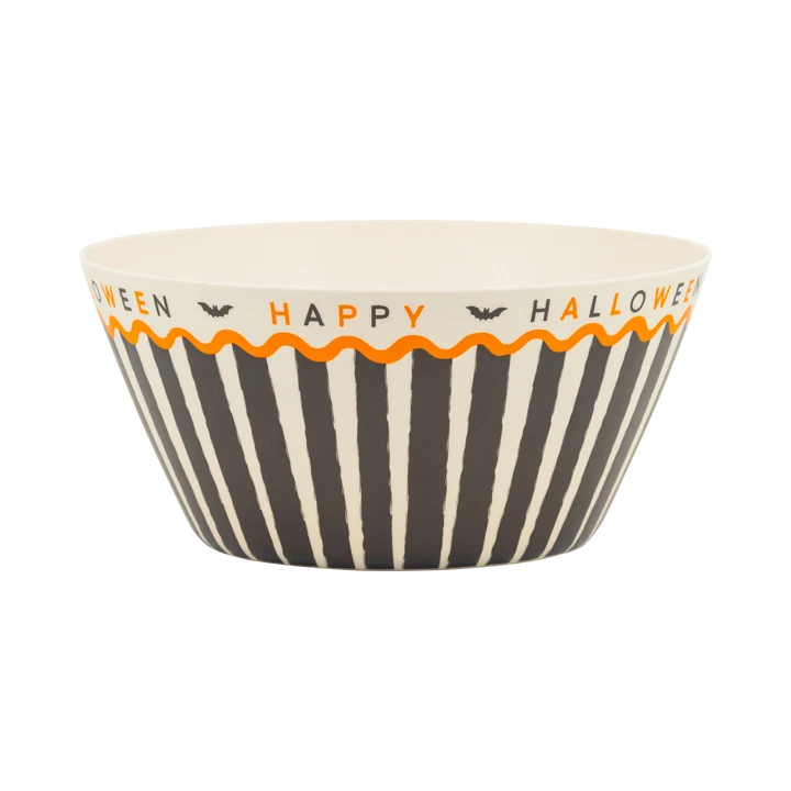 Happy Halloween Bamboo Bowl