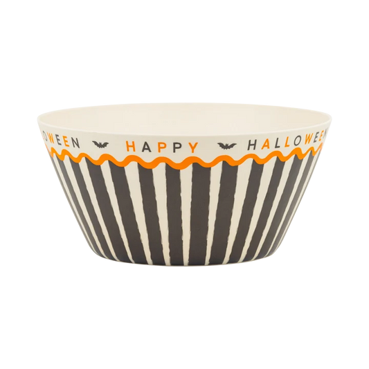 Happy Halloween Bamboo Bowl