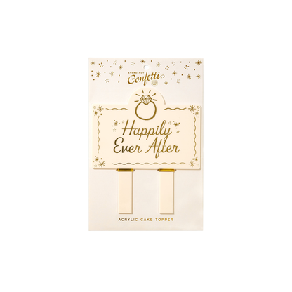 Happily Ever After Acrylic Cake Topper