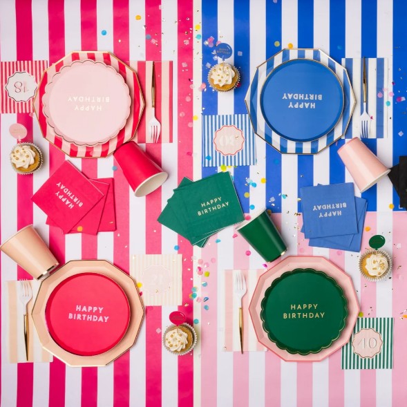 Haute Pink Signature Happy Birthday Small Plates