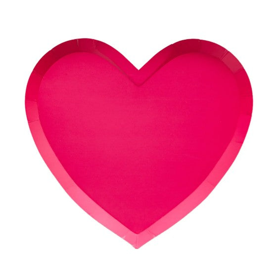 Haute Pink Heart Shaped Plates