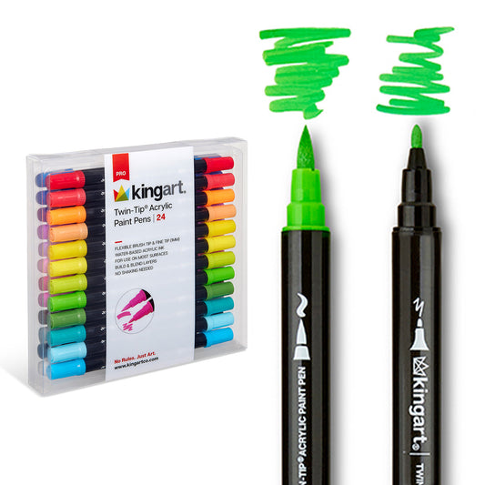 PRO Twin-Tip™ Acrylic Paint Pens – 24 Colors