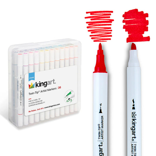 Twin-Tip™ Chisel & Fine Alcohol Markers - 36 Colors