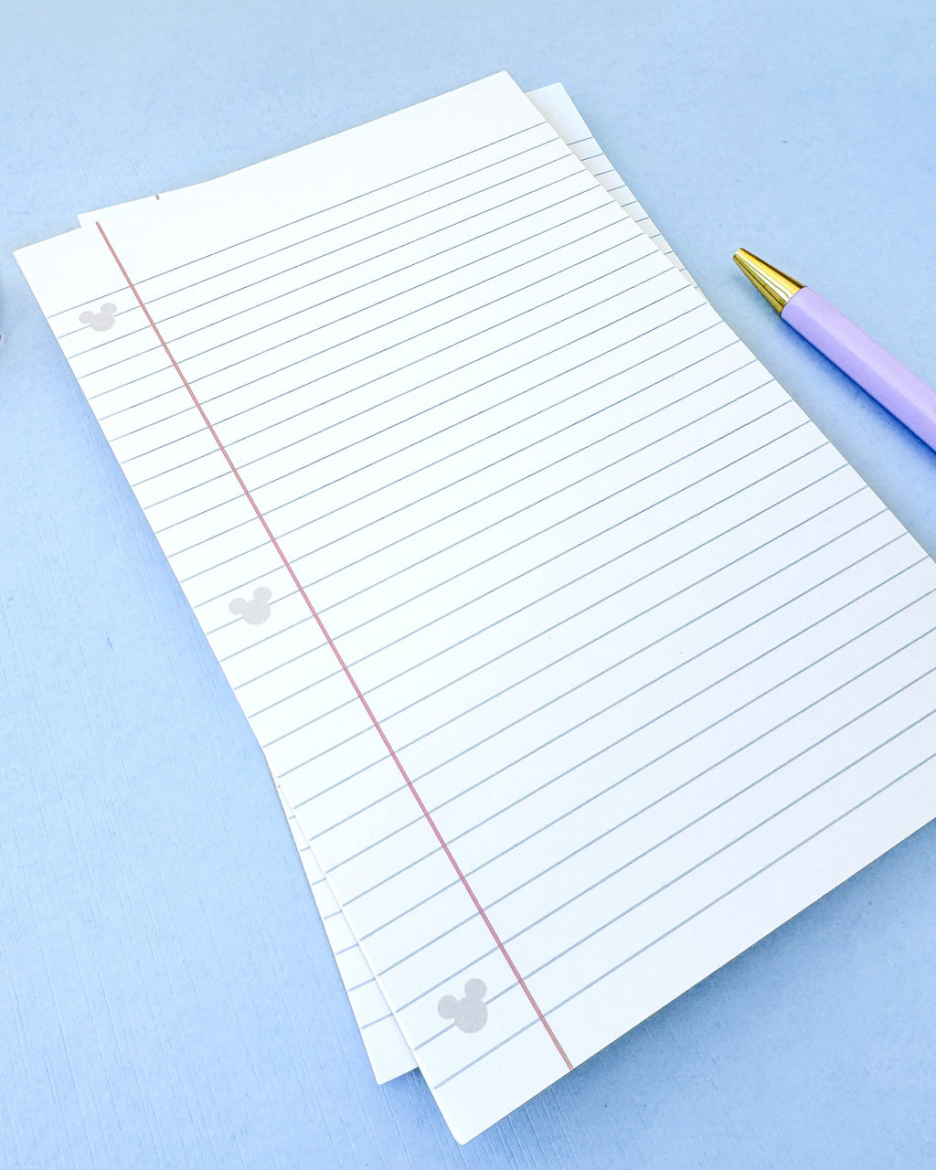 Hidden Mickey Lined Paper Notepad