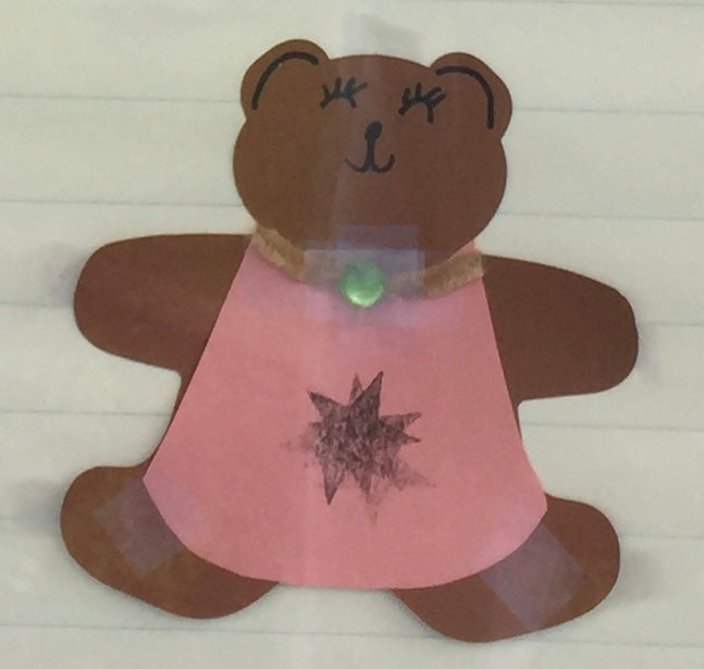 SHAPES ETC. Teddy Bear Assorted Color Cut-Outs- 5.5"