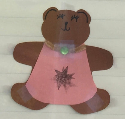 SHAPES ETC. Teddy Bear Assorted Color Cut-Outs- 5.5"