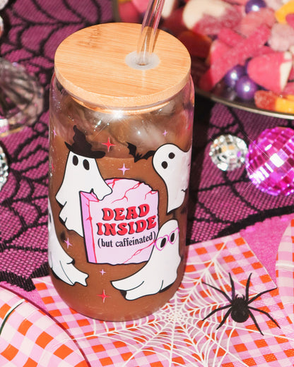 Halloween Ghost Tumbler - glass cup set