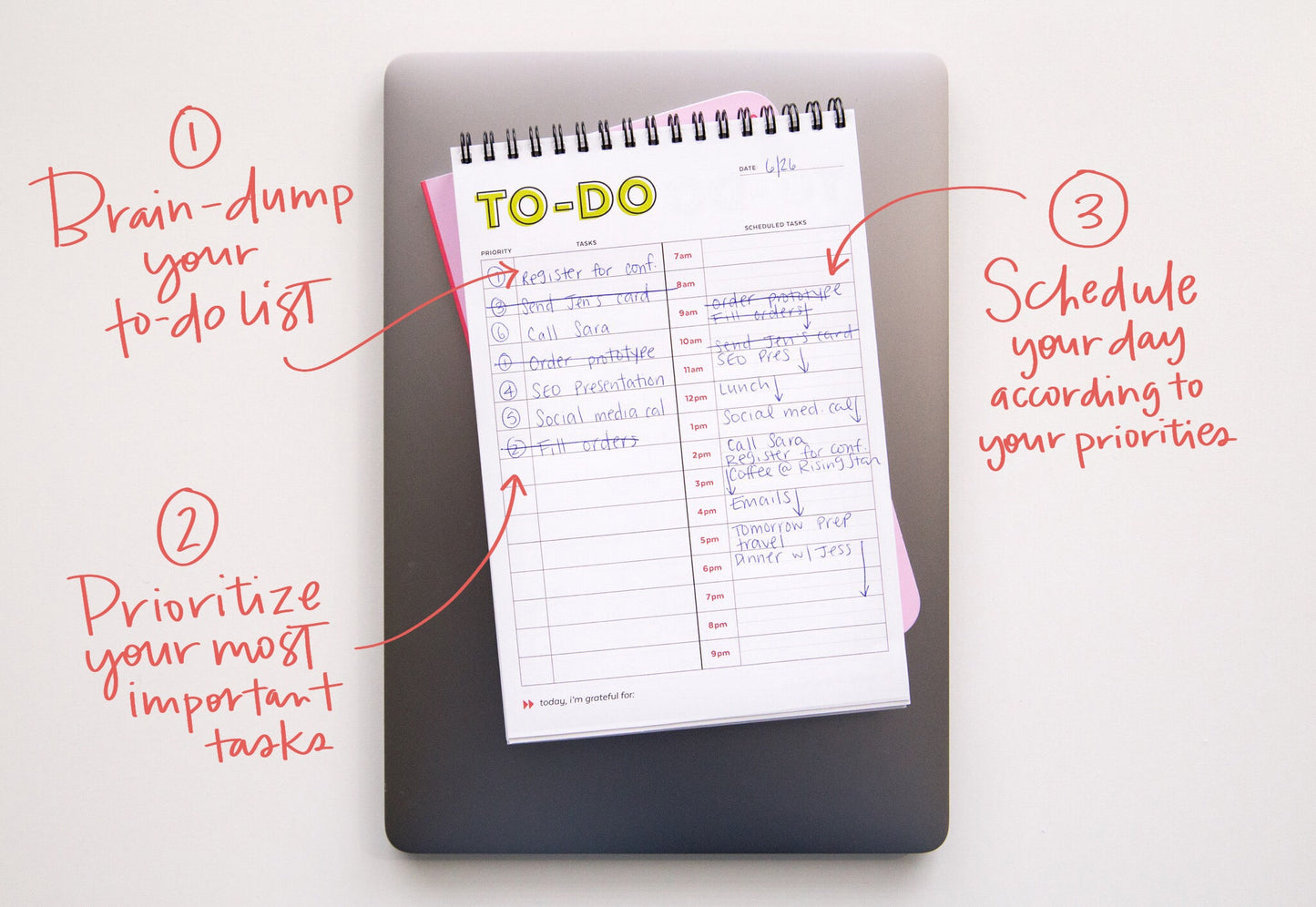 Schedule Magic: The Daily To-Do List Planner Notebook