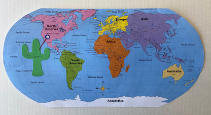SHAPES ETC. Labeled World- Practice Maps