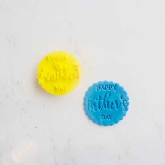 HAPPY FATHERS DAY CURSIVE EMBOSSER