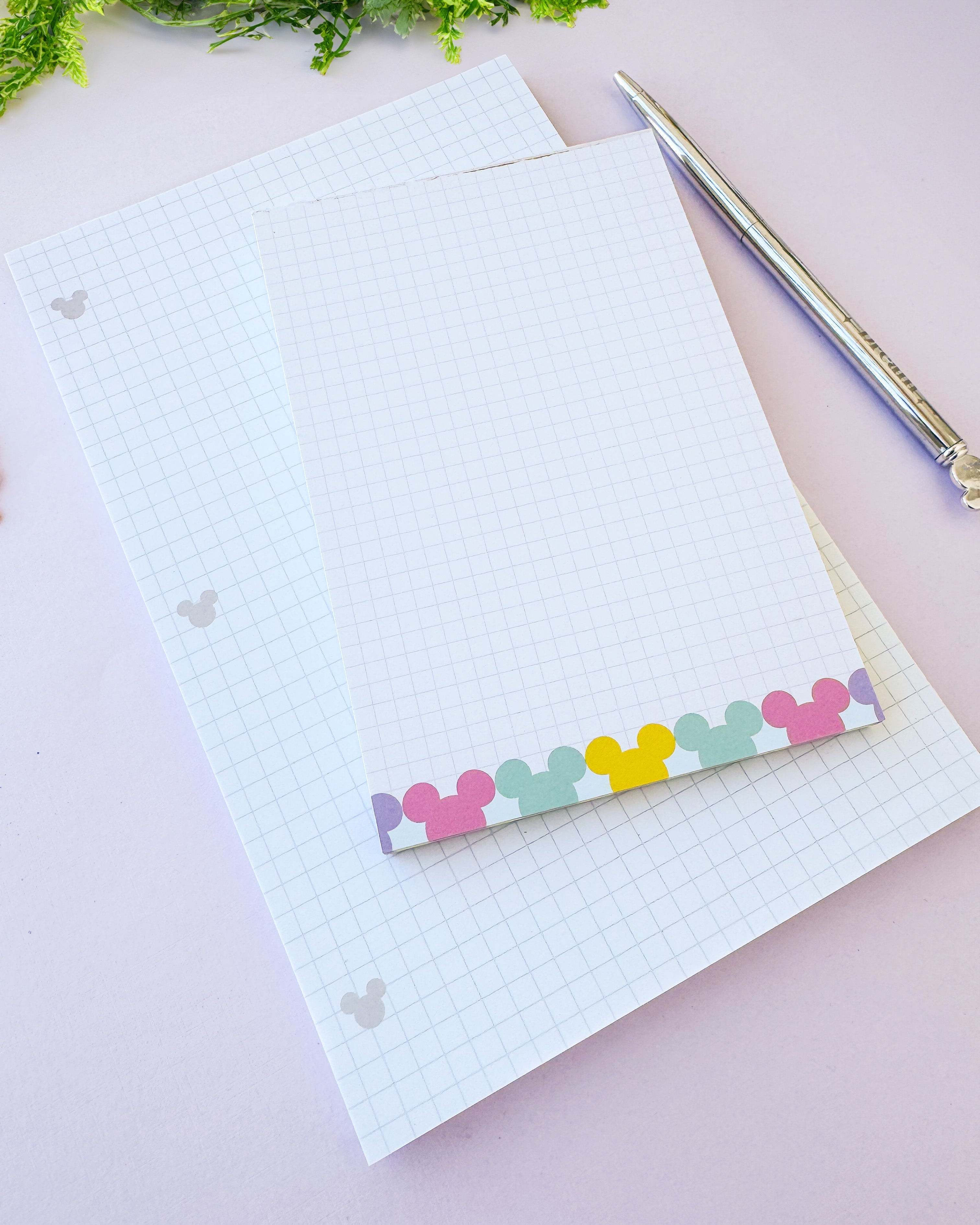 Hidden Mickey Grid Paper Notepad