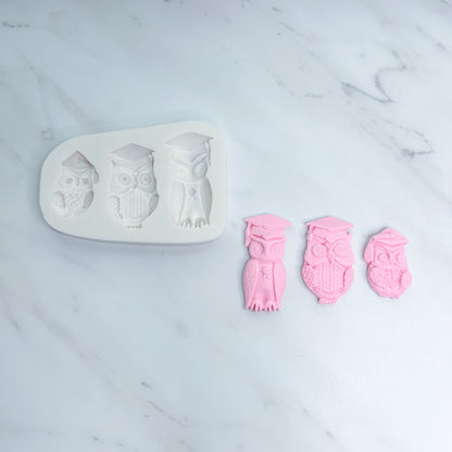 GRADUATION OWL TRIO MOLD