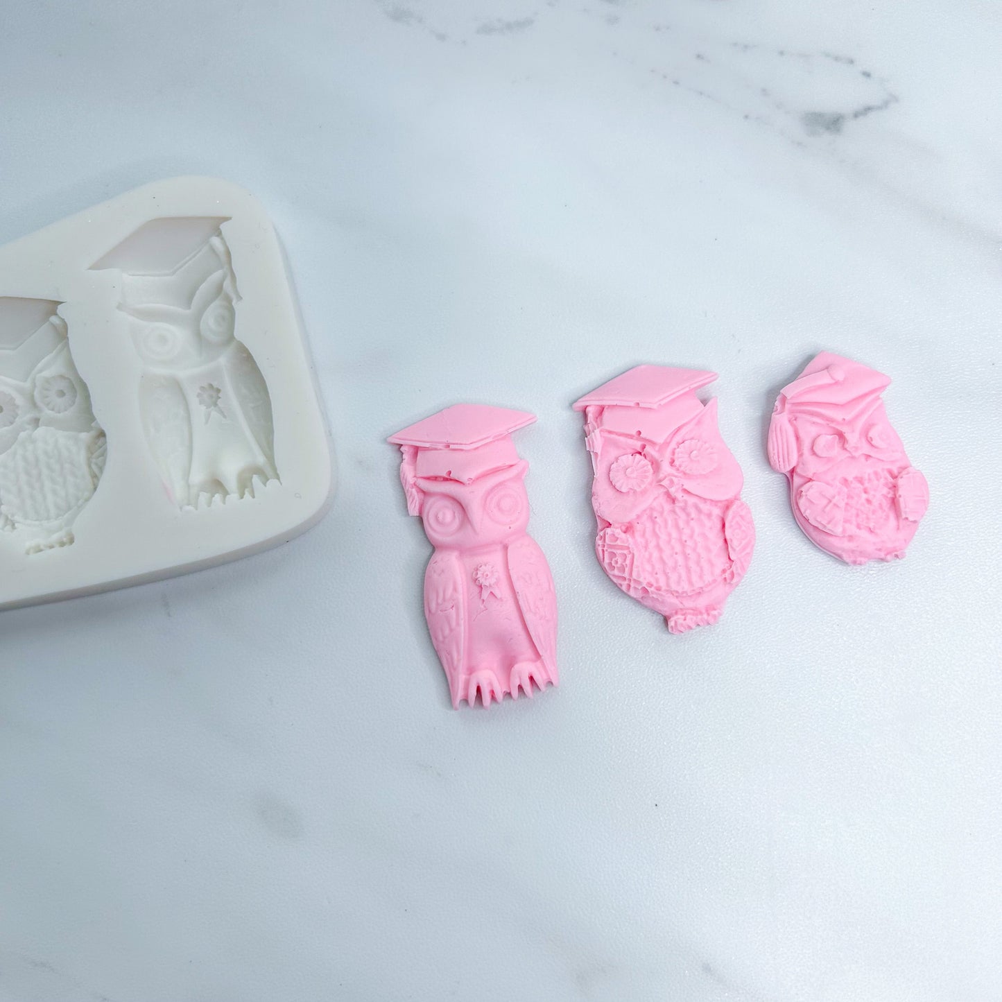GRADUATION OWL TRIO MOLD