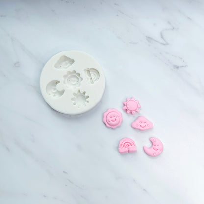 SUN, MOON, CLOUD, RAINBOW MOLD