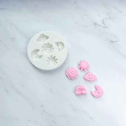 SUN, MOON, CLOUD, RAINBOW MOLD