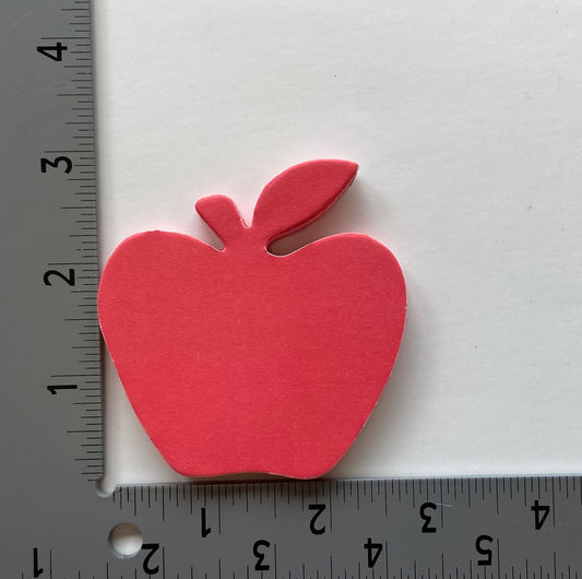 SHAPES ETC. Sticky Shape Notepad - Red Apple