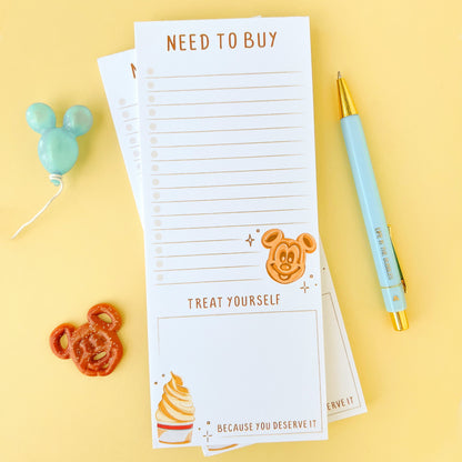 Treat Yourself Park Snacks Grocery List