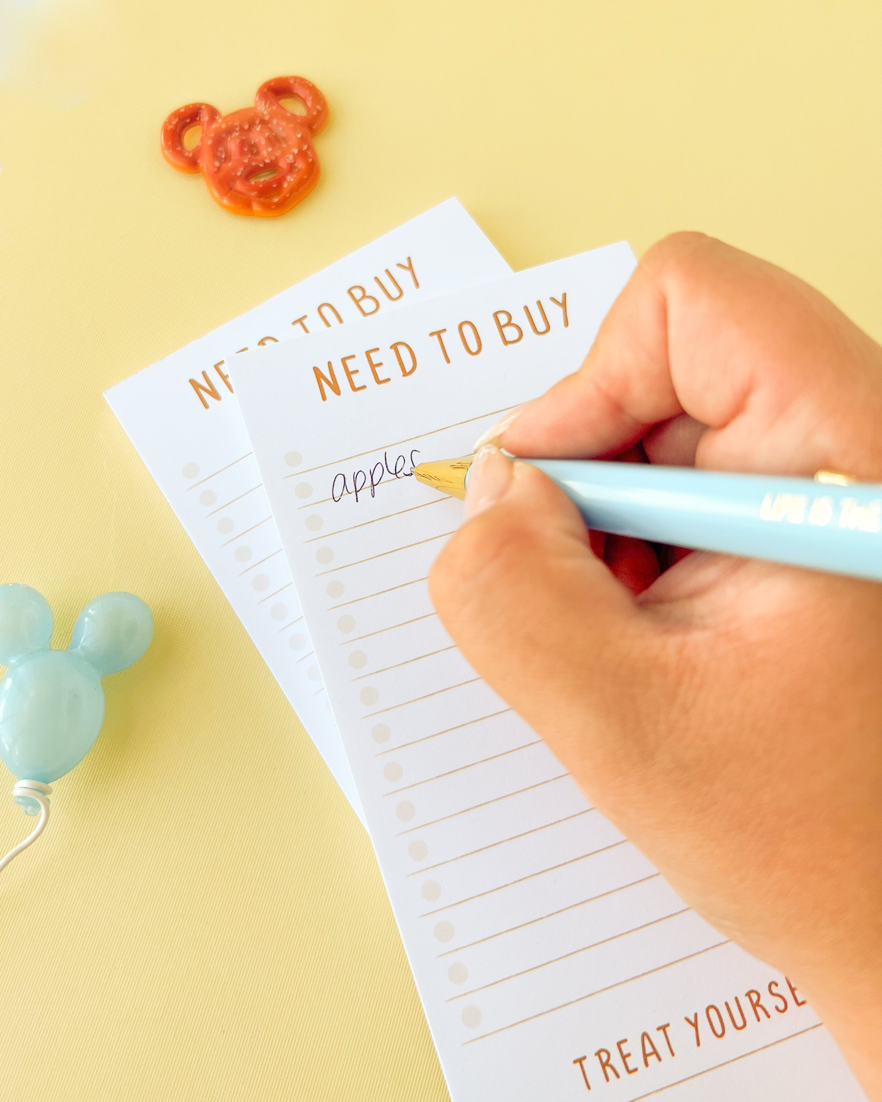 Treat Yourself Park Snacks Grocery List