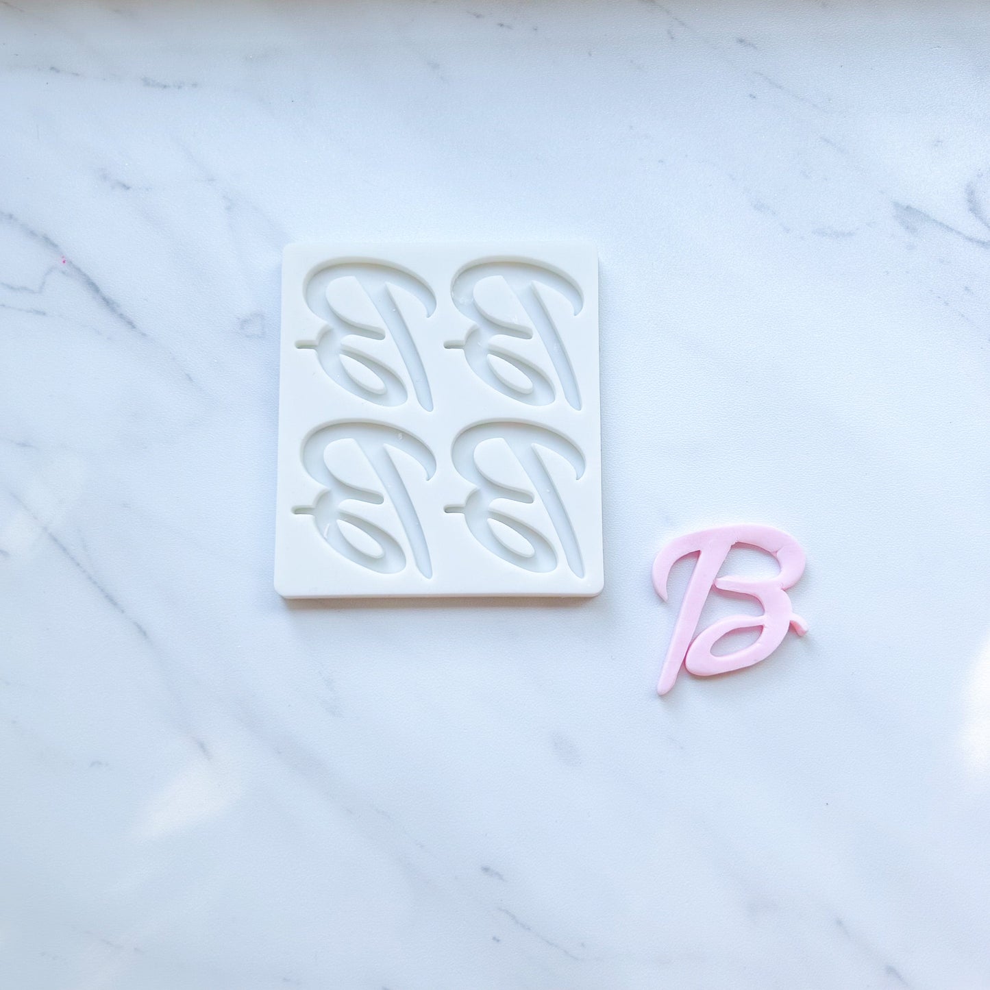 BARBIE B CURSIVE QUAD MOLD