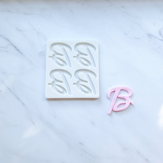 BARBIE B CURSIVE QUAD MOLD