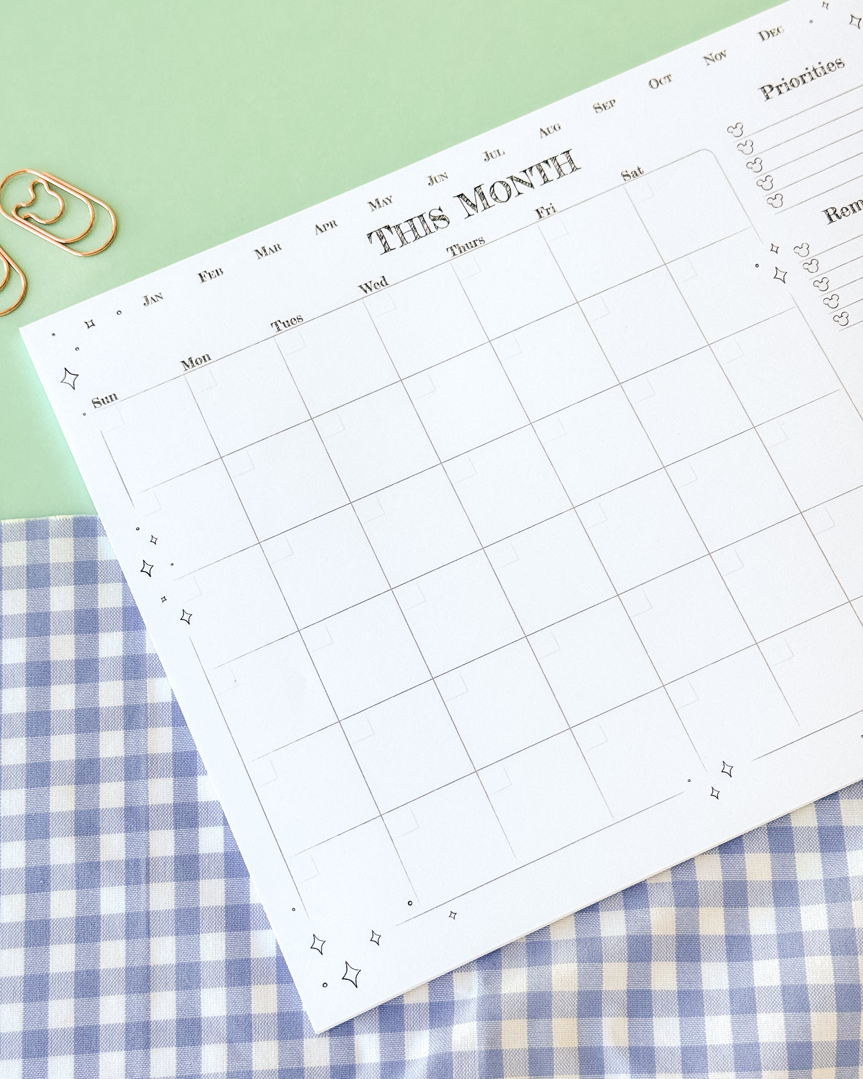 Sketch *Monthly* Planner Notepad